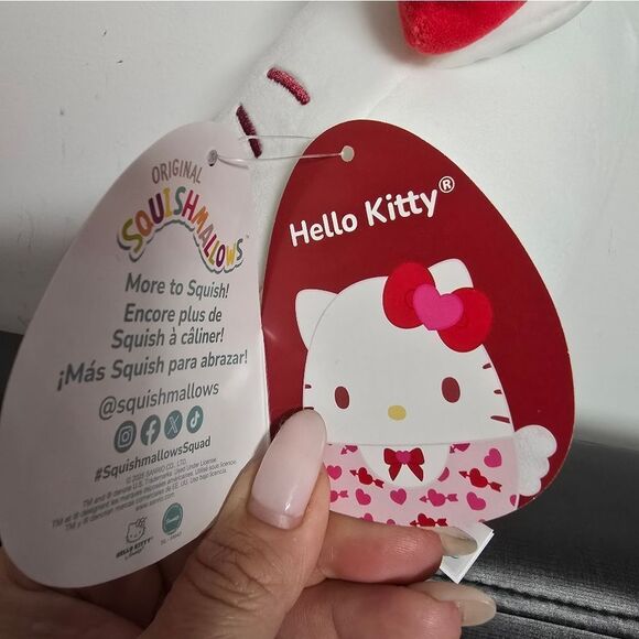 New Squishmallows Original Sanrio Hello Kitty 8" Valentine’s Day Easter Birthday - Picture 4 of 6